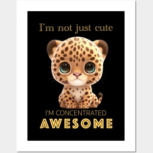 Panther Concentrated Awesome Cute Adorable Funny Quote Posters and Art